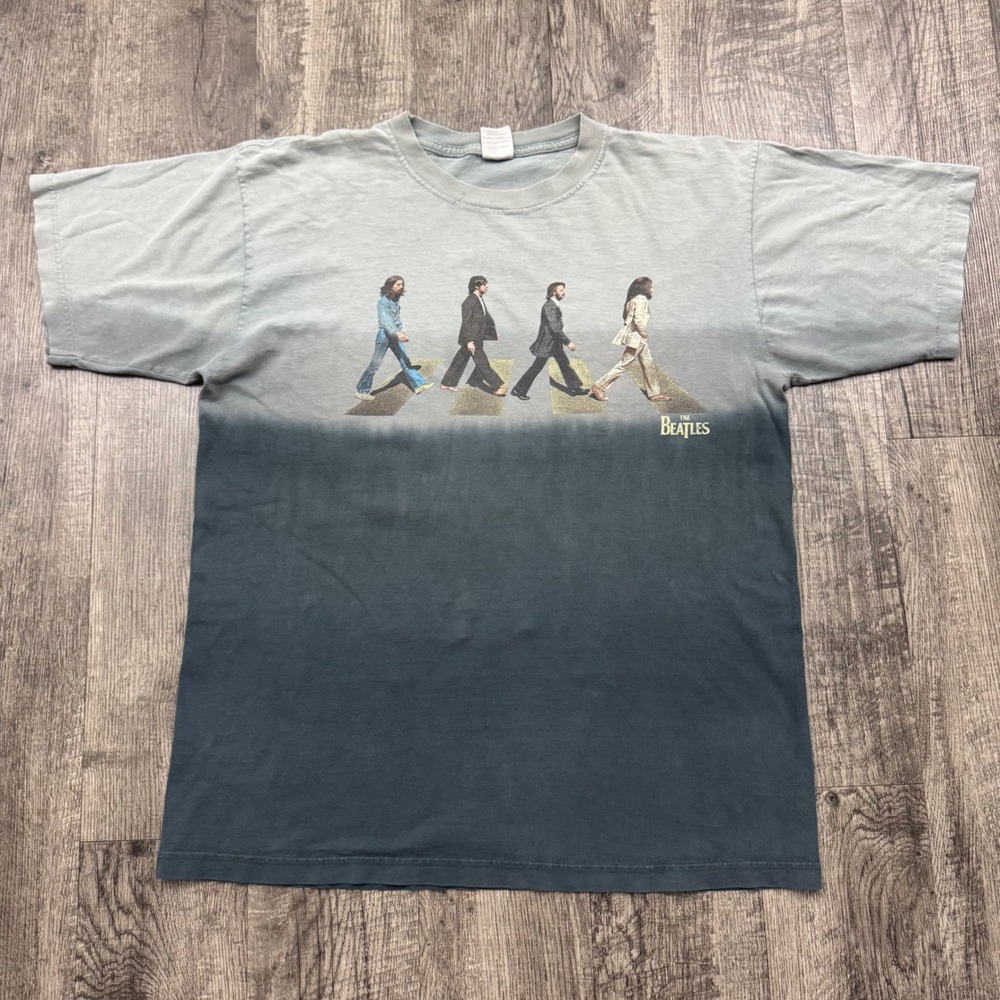 Vintage Beatles Crossing Abbey Road Tie Dye T Shirt London Rock Band